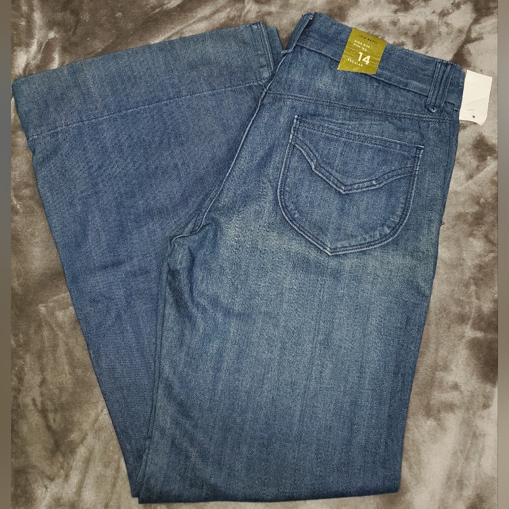 Old Navy High Rise Wide Leg Jeans